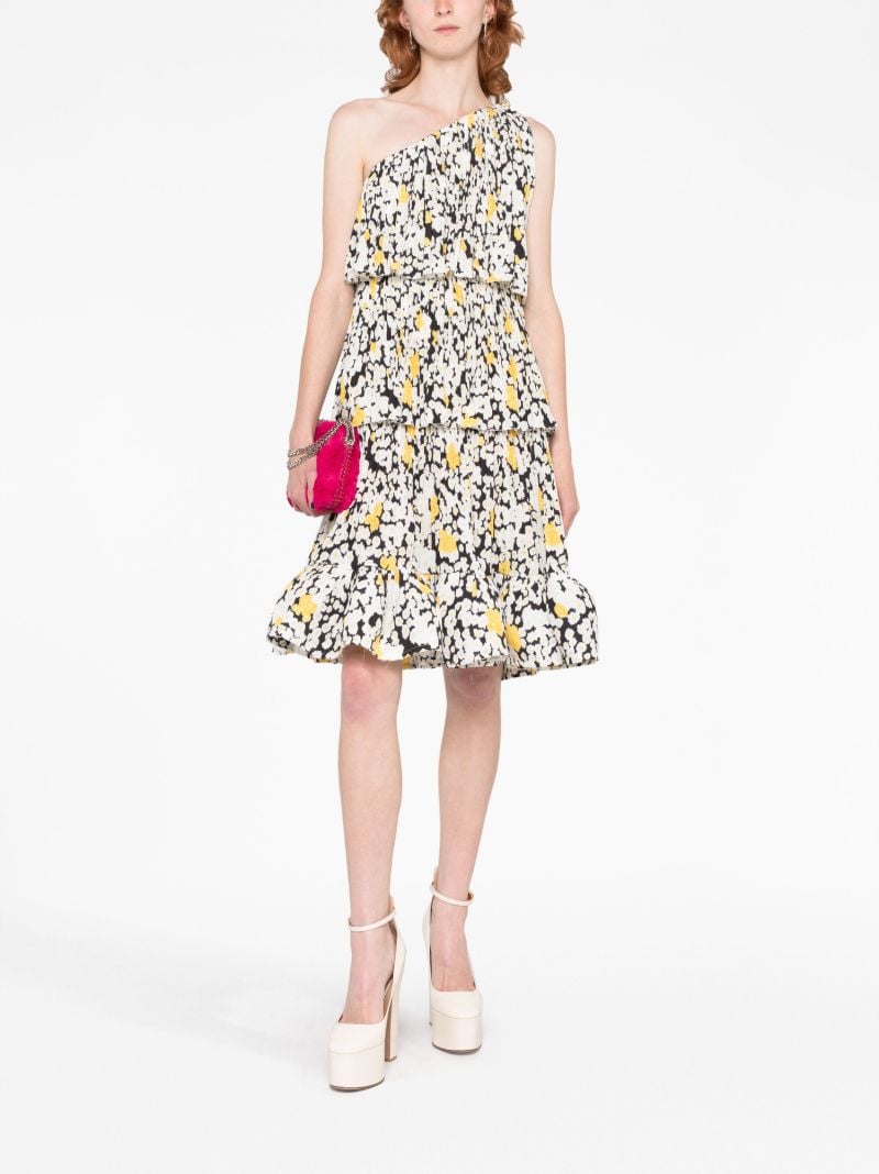 White Floral Print Dress
