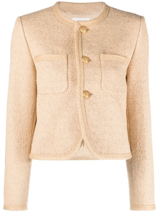 Beige Chasseur Tweed Jacket