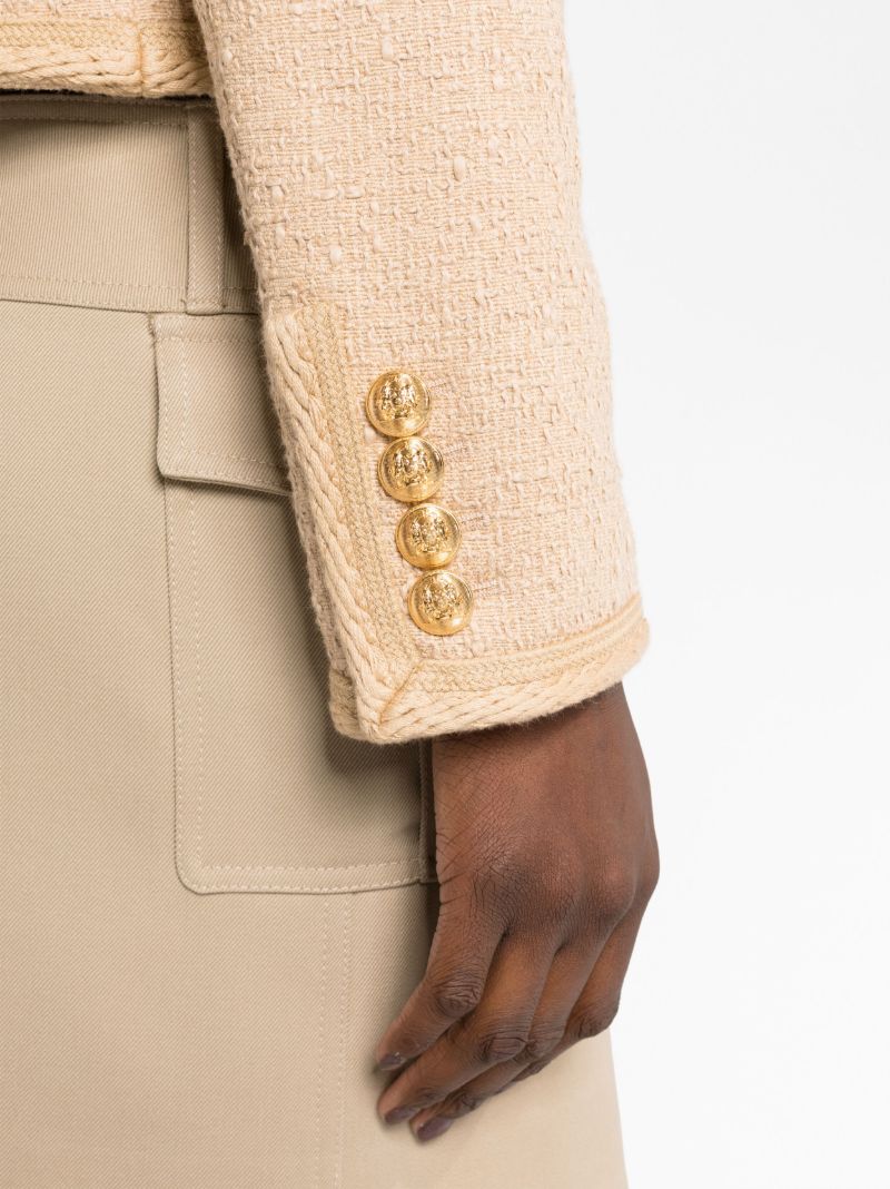 Beige Chasseur Tweed Jacket