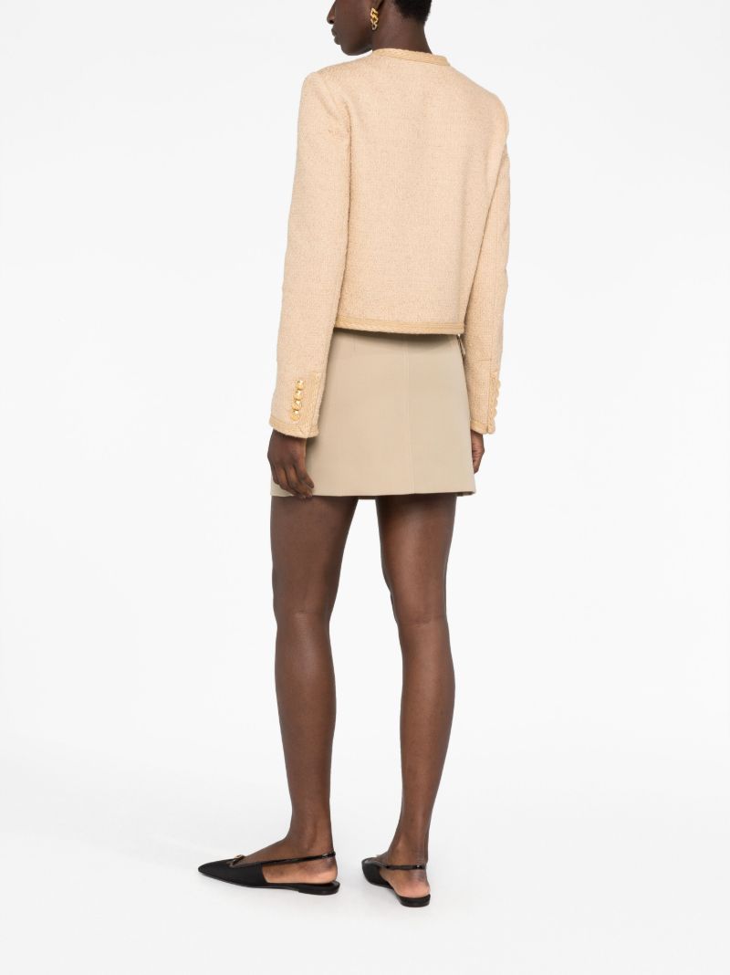 Beige Chasseur Tweed Jacket