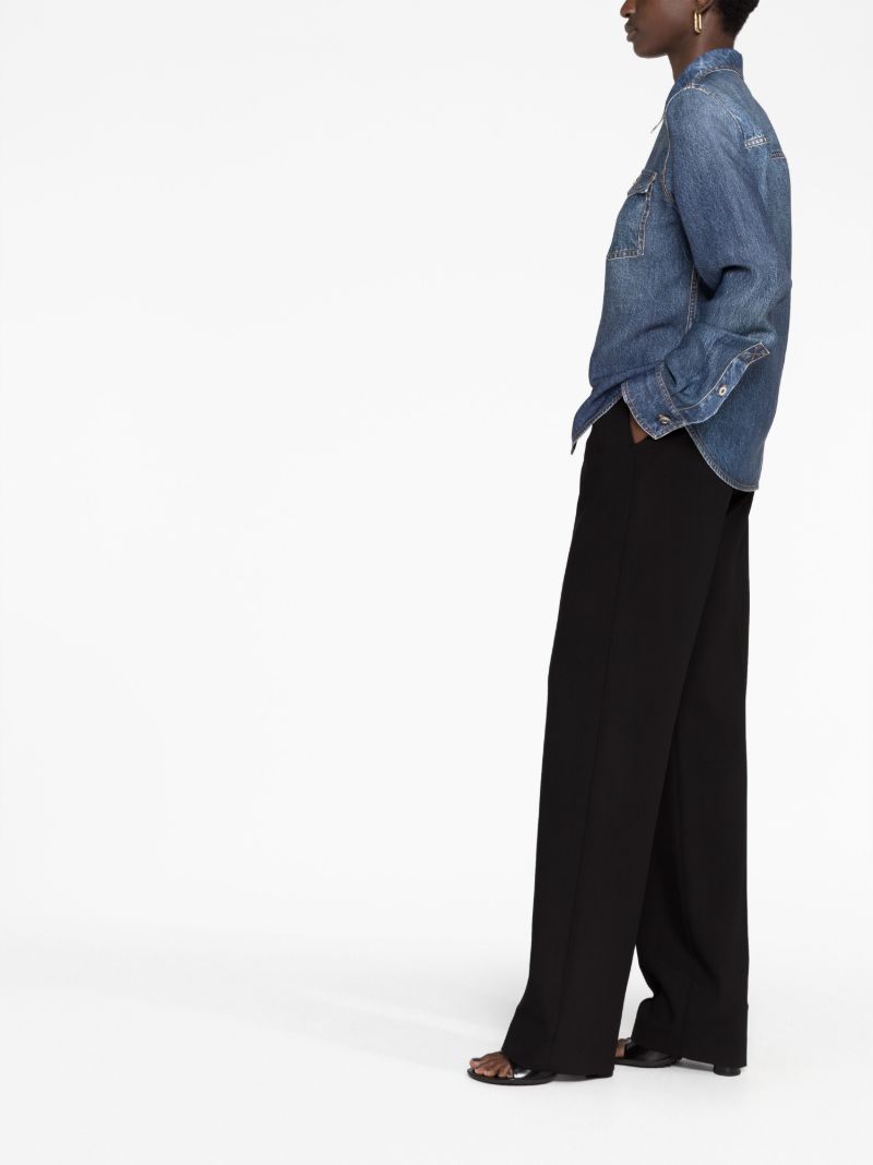 Blue Denim-effect Shirt