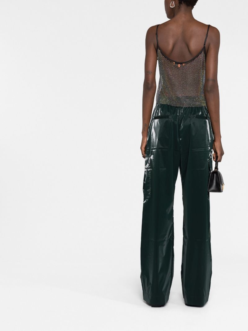 Black Taila Crystal-embellished Tank Top