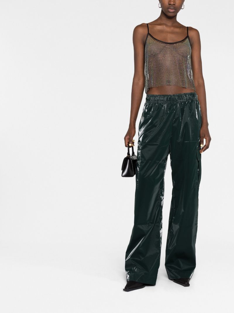 Black Taila Crystal-embellished Tank Top