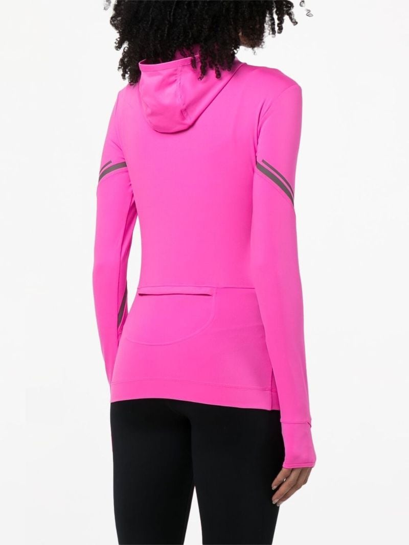 Pink Zip Up Hooded Top