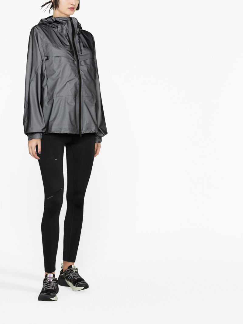 Grey Gore-tex Hooded Track Jacket