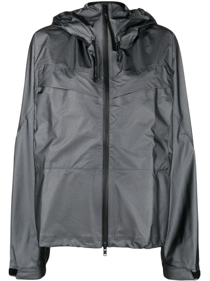 Grey Gore-tex Hooded Track Jacket