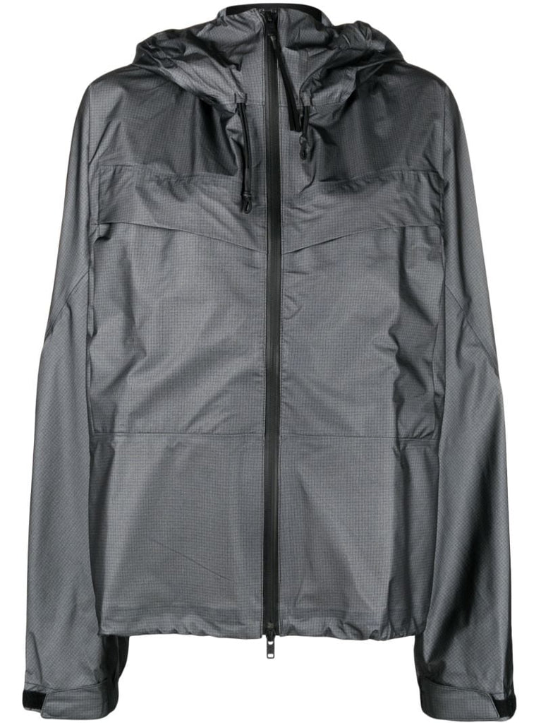 Grey Gore-tex Hooded Track Jacket