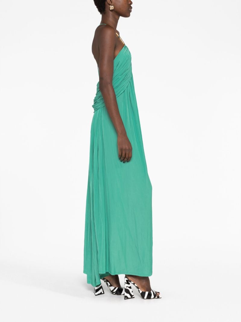 Green Draped Dress