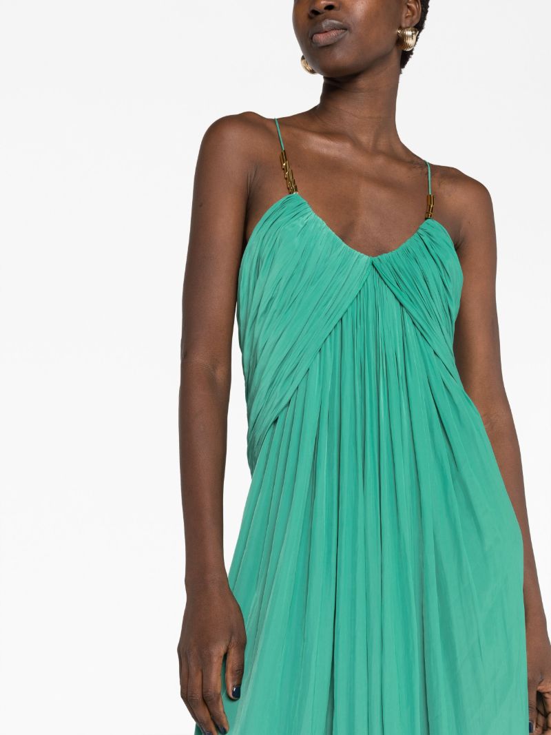 Green Draped Dress
