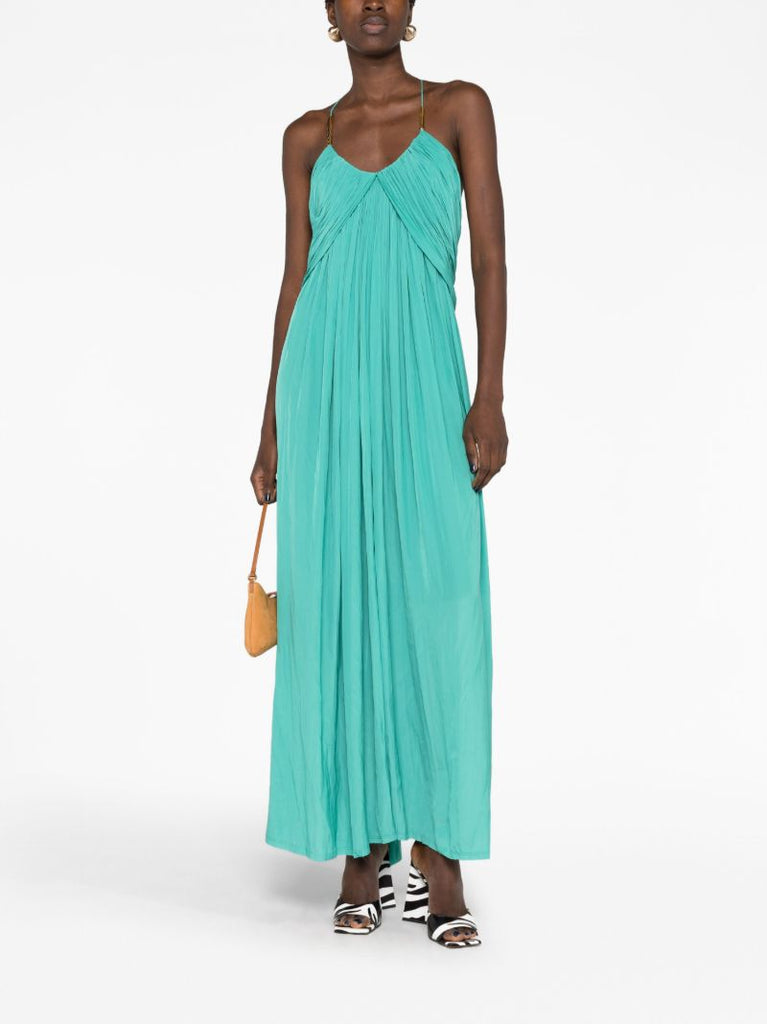 Green Draped Dress