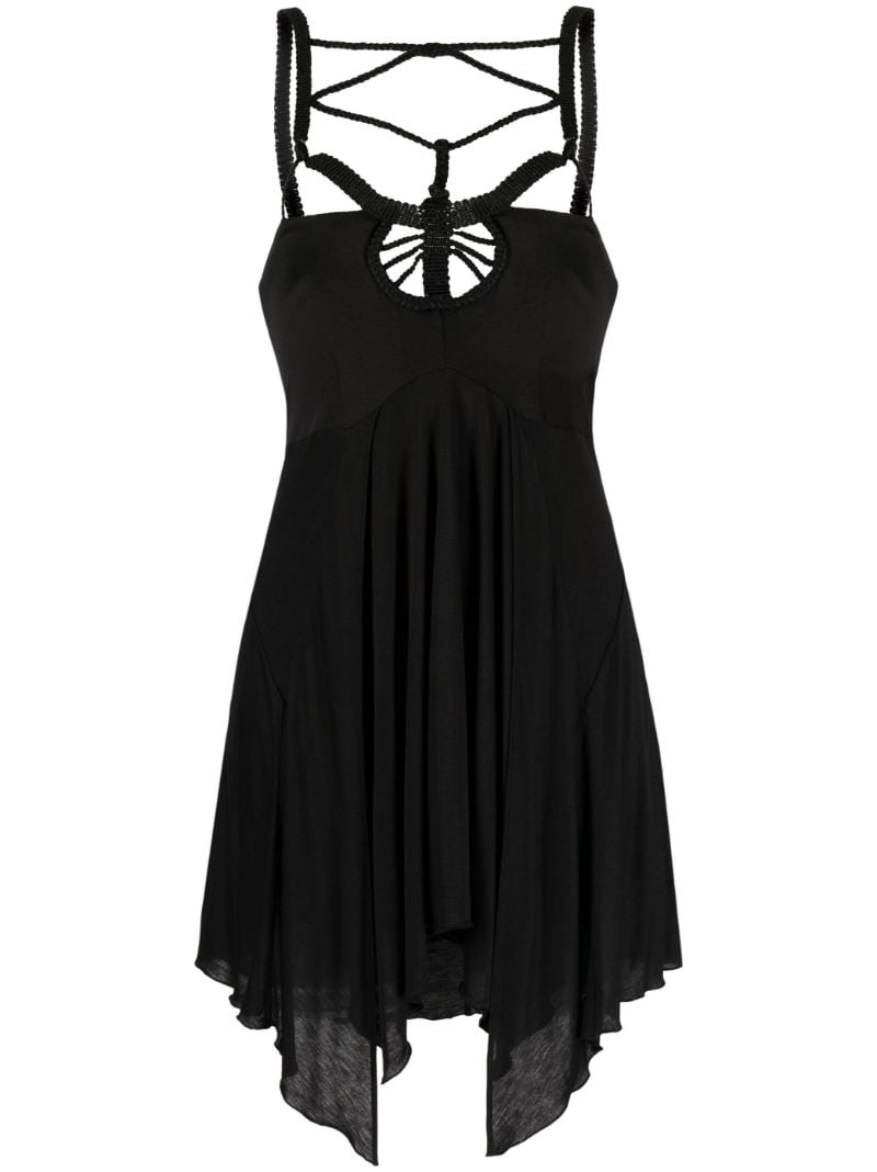 Black Diana MacramÃ_x0083_Â© Mini Dress