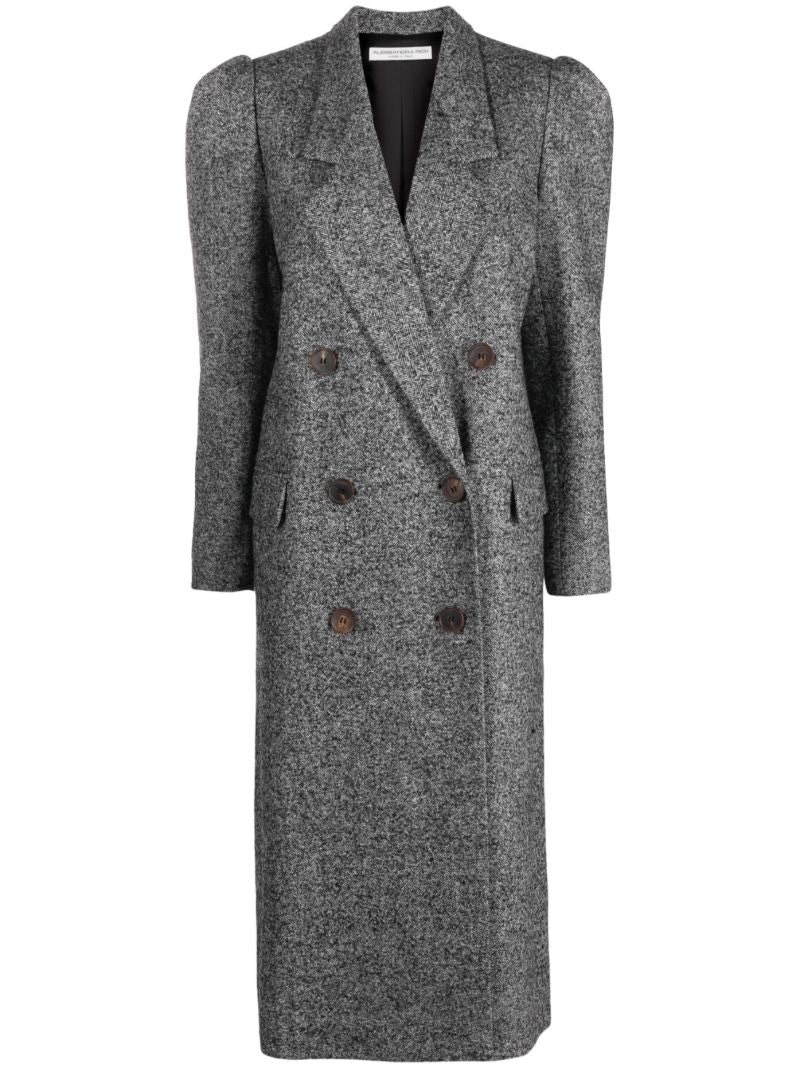 Grey Double-breasted Coat