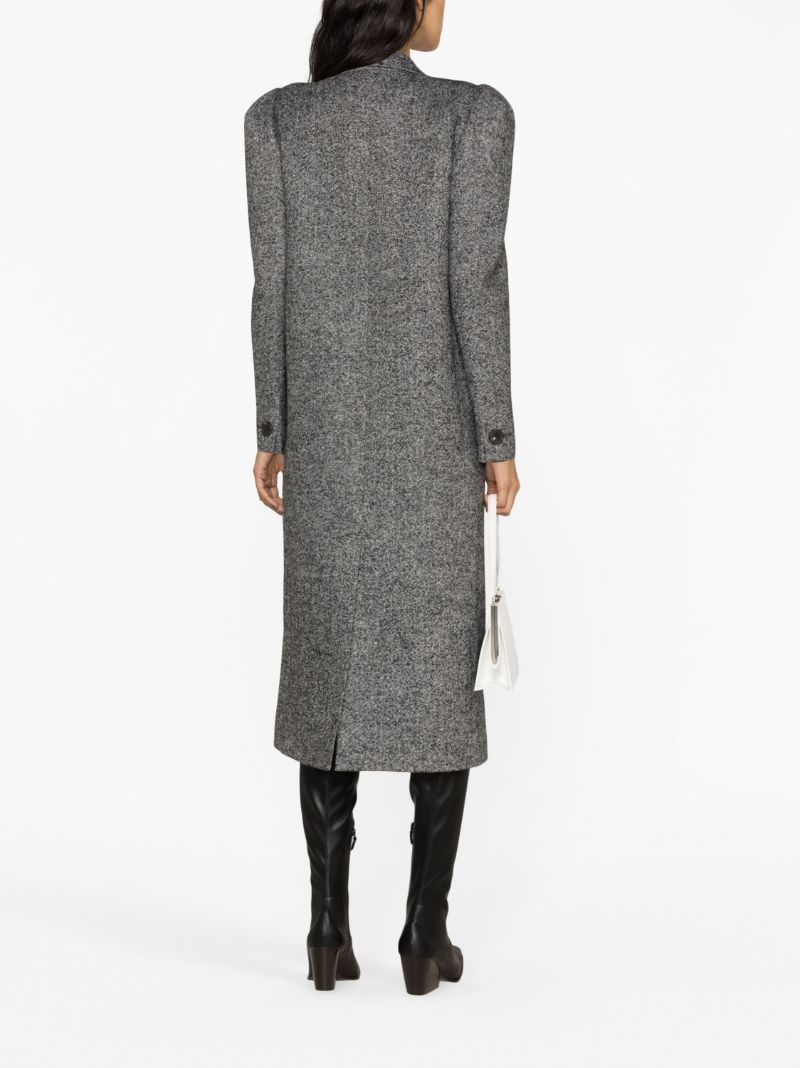 Grey Double-breasted Coat