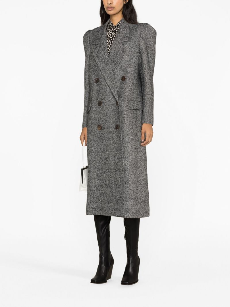 Grey Double-breasted Coat
