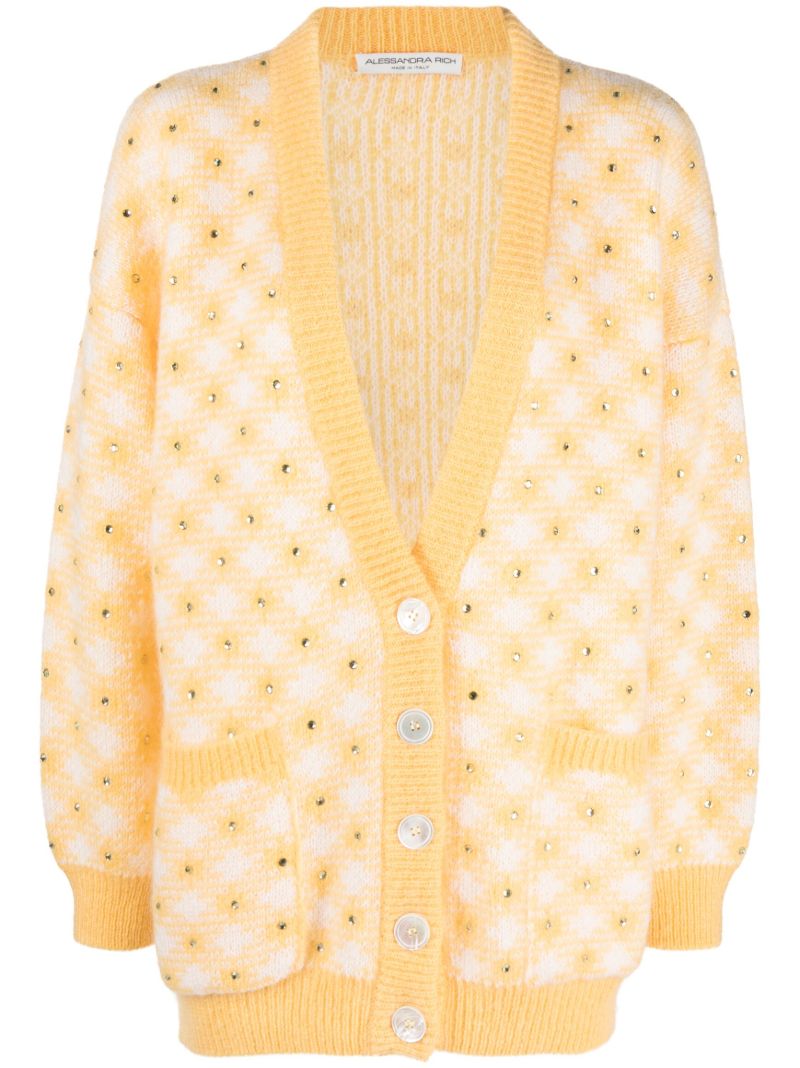 Yellow Vichy Print Cardigan