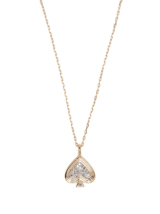 14k Yellow Gold Make Your Move Diamond Necklace