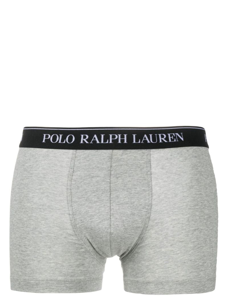 Grey Cotton Boxer Briefs Set