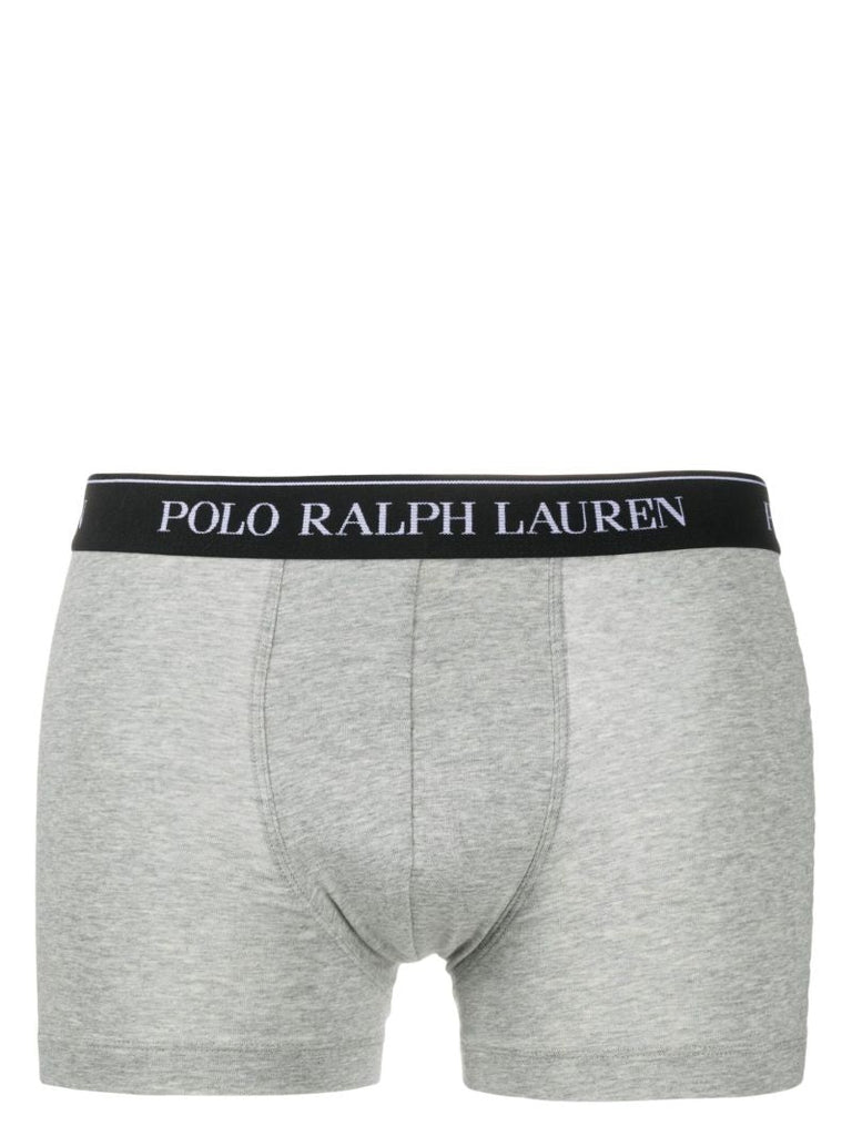 Grey Cotton Boxer Briefs Set