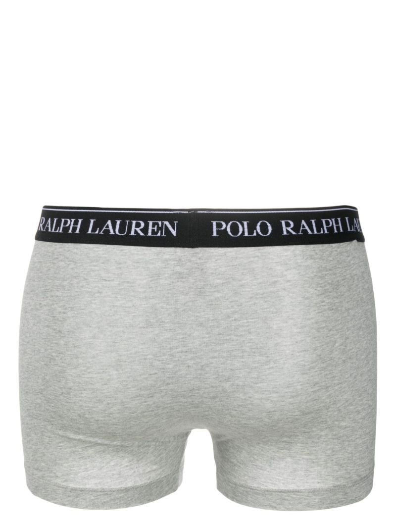 Grey Cotton Boxer Briefs Set