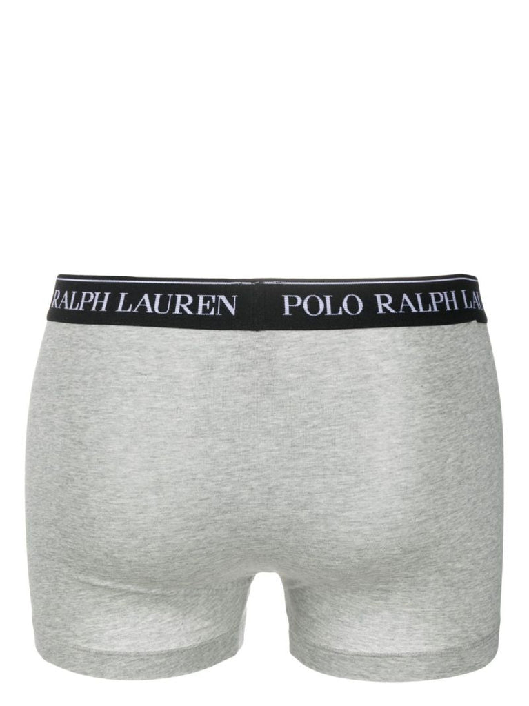 Grey Cotton Boxer Briefs Set
