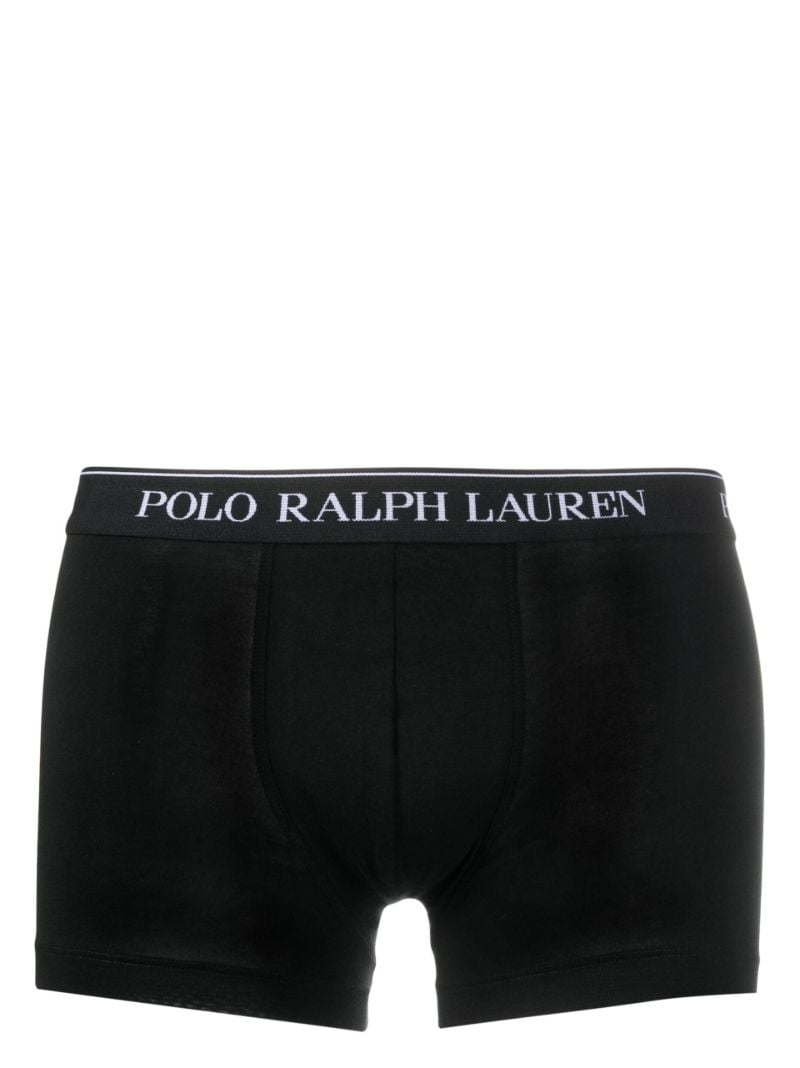 Black Cotton Boxer Briefs Set