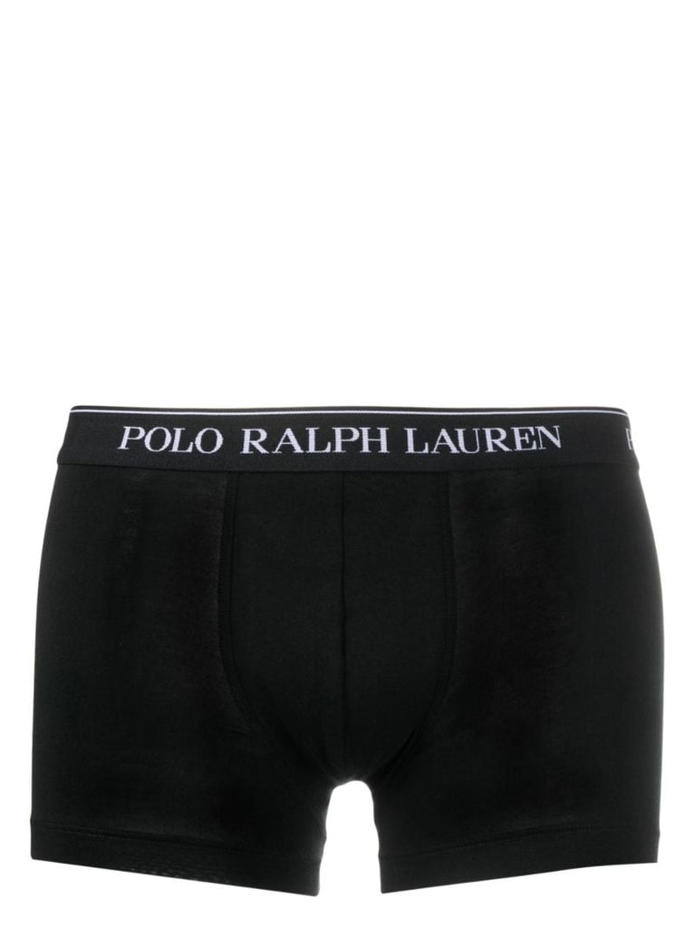 Black Cotton Boxer Briefs Set