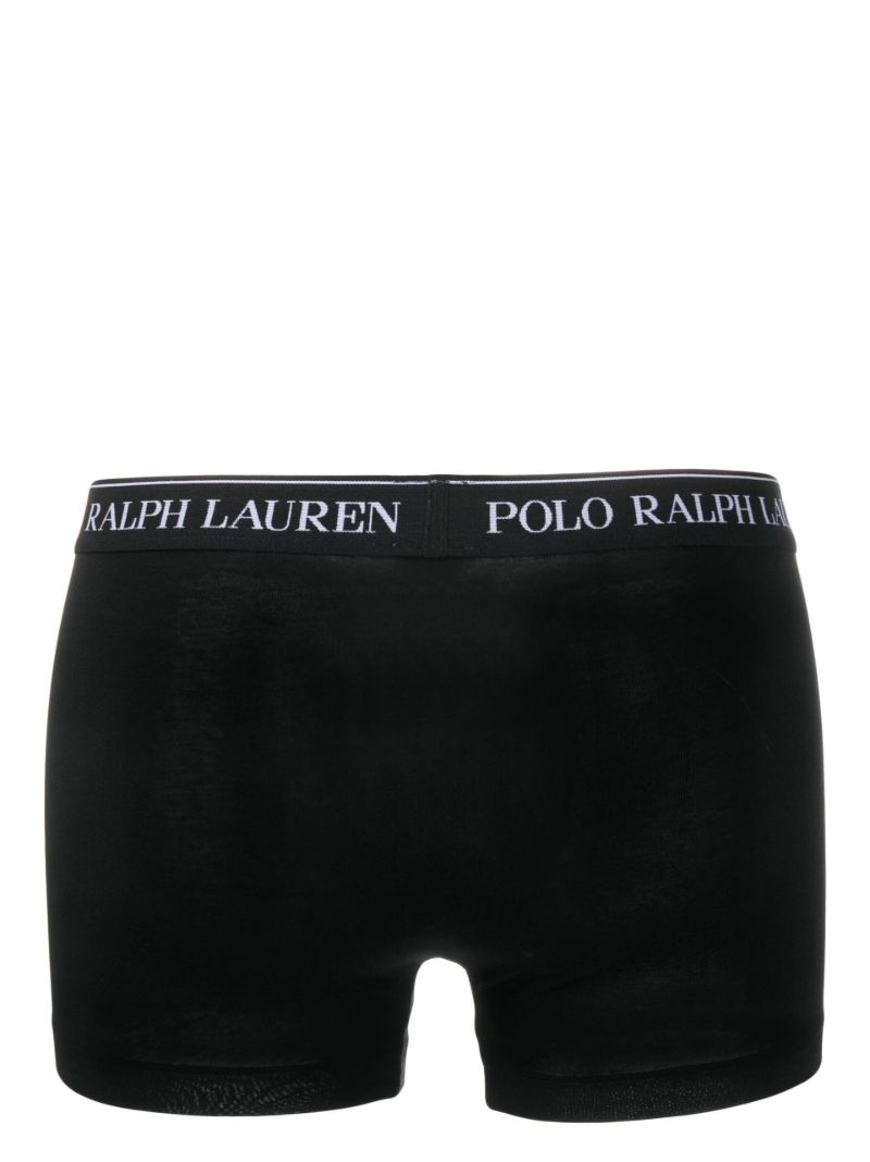 Black Cotton Boxer Briefs Set