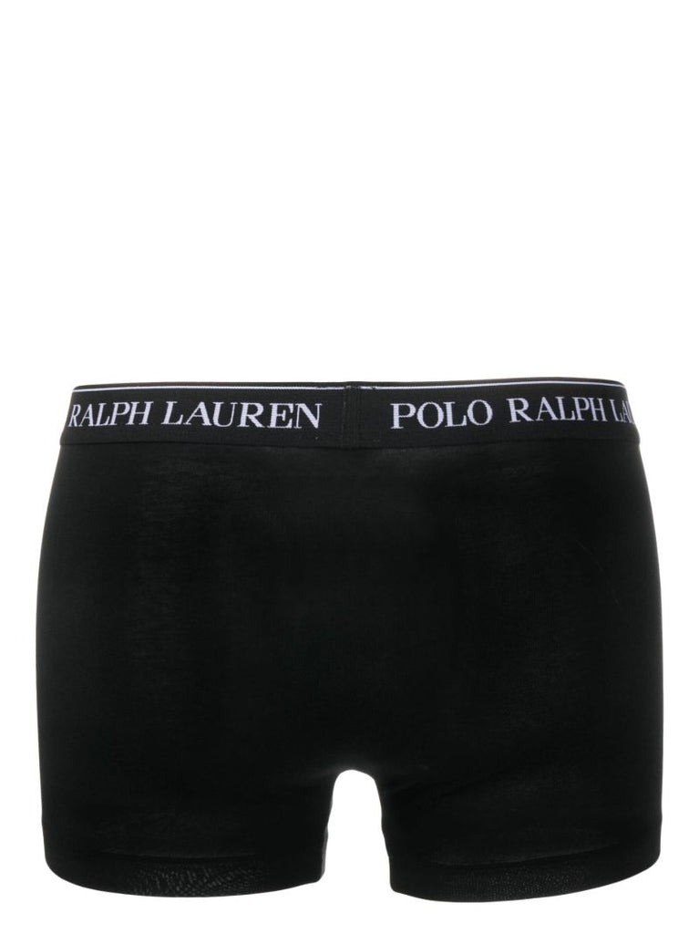 Black Cotton Boxer Briefs Set
