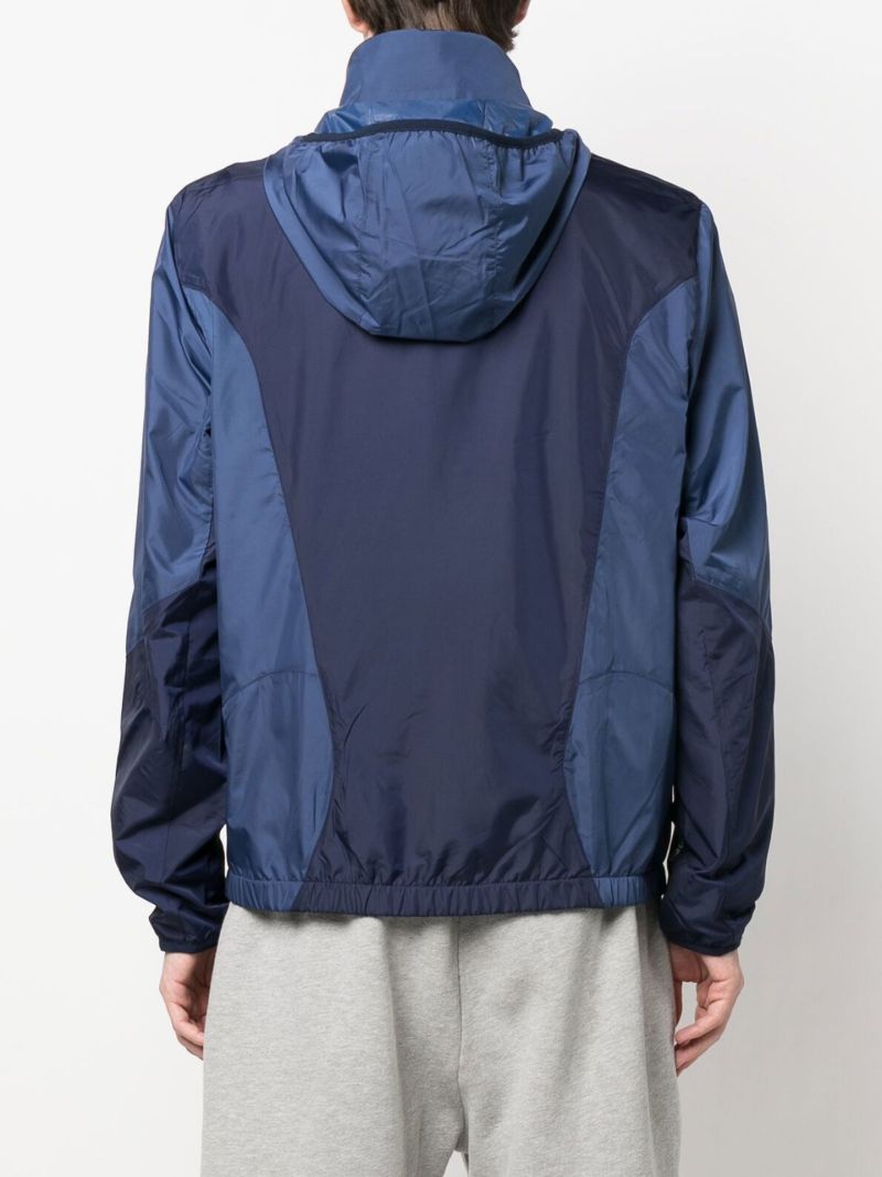 Blue Hooded Track Jacket