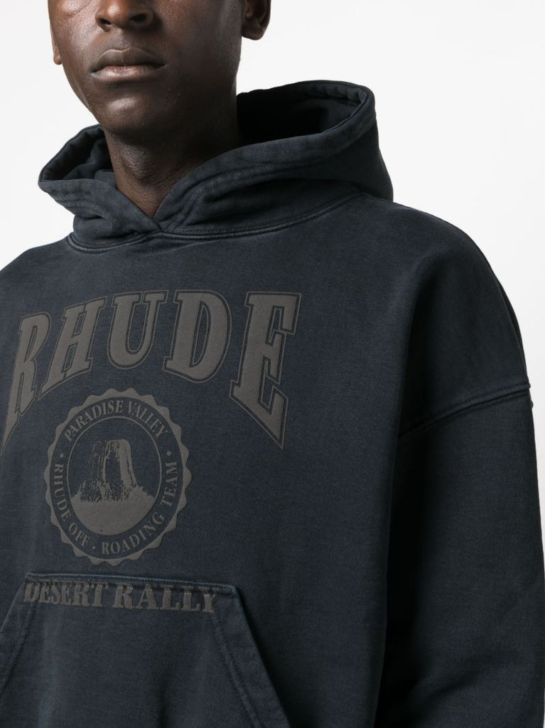 Black Desert Valley-print Cotton Hoodie