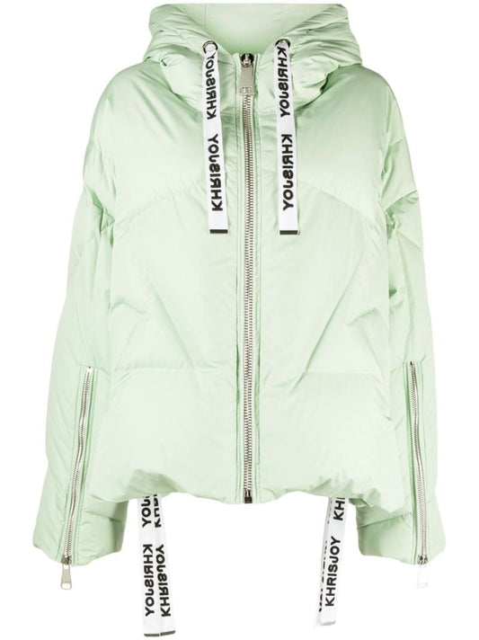 Green Iconic Hooded Quilted Jacket