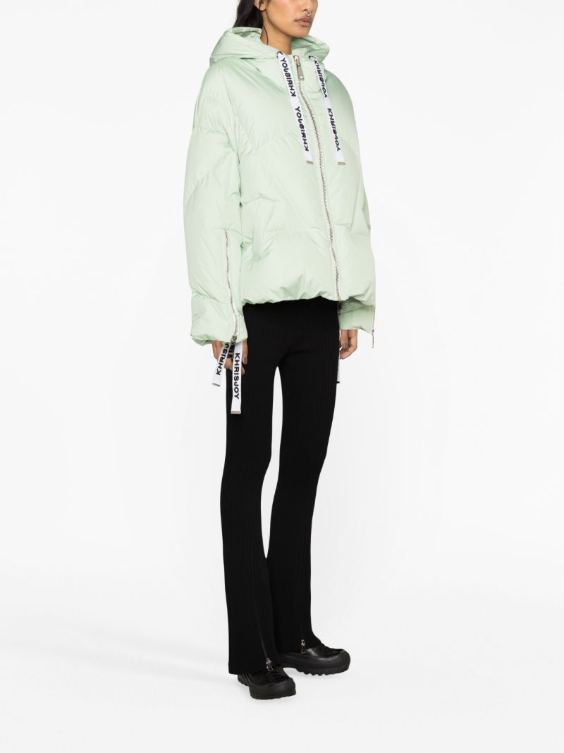 Green Iconic Hooded Quilted Jacket