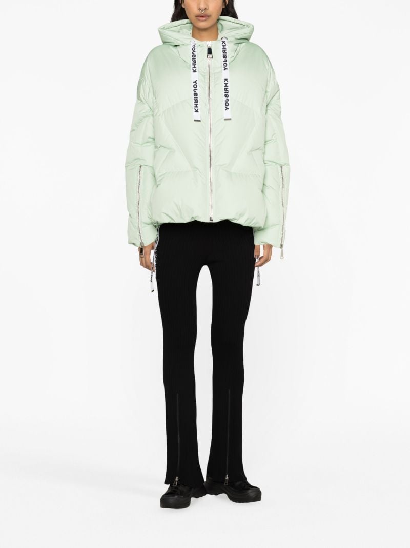Green Iconic Hooded Quilted Jacket