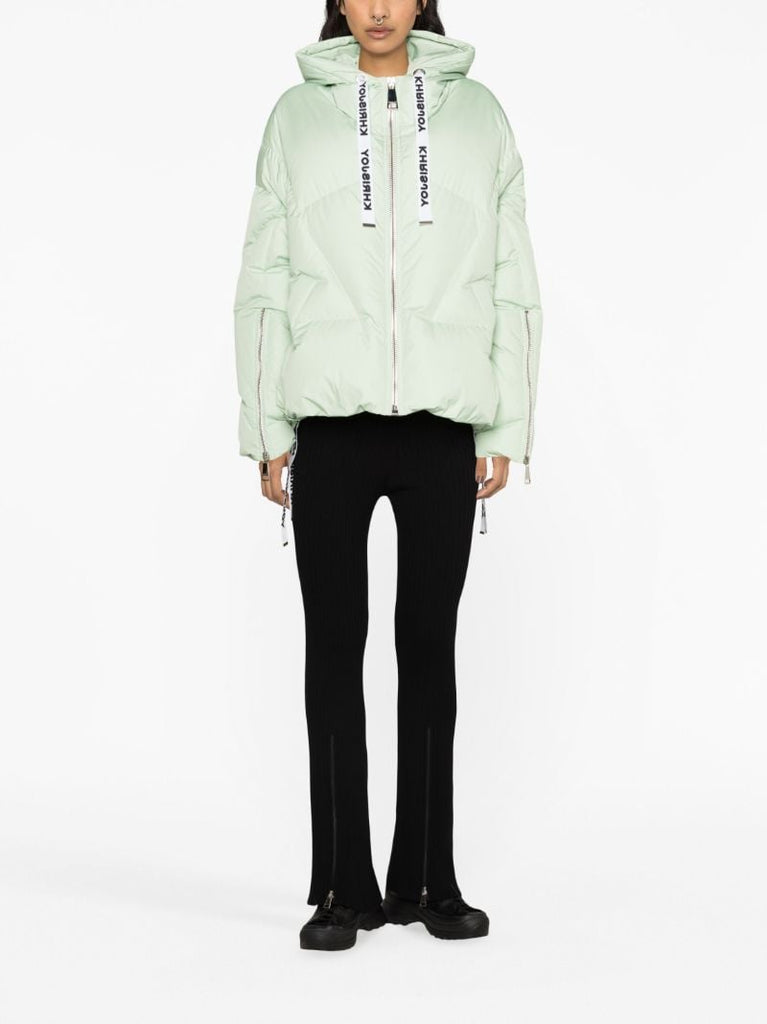Green Iconic Hooded Quilted Jacket