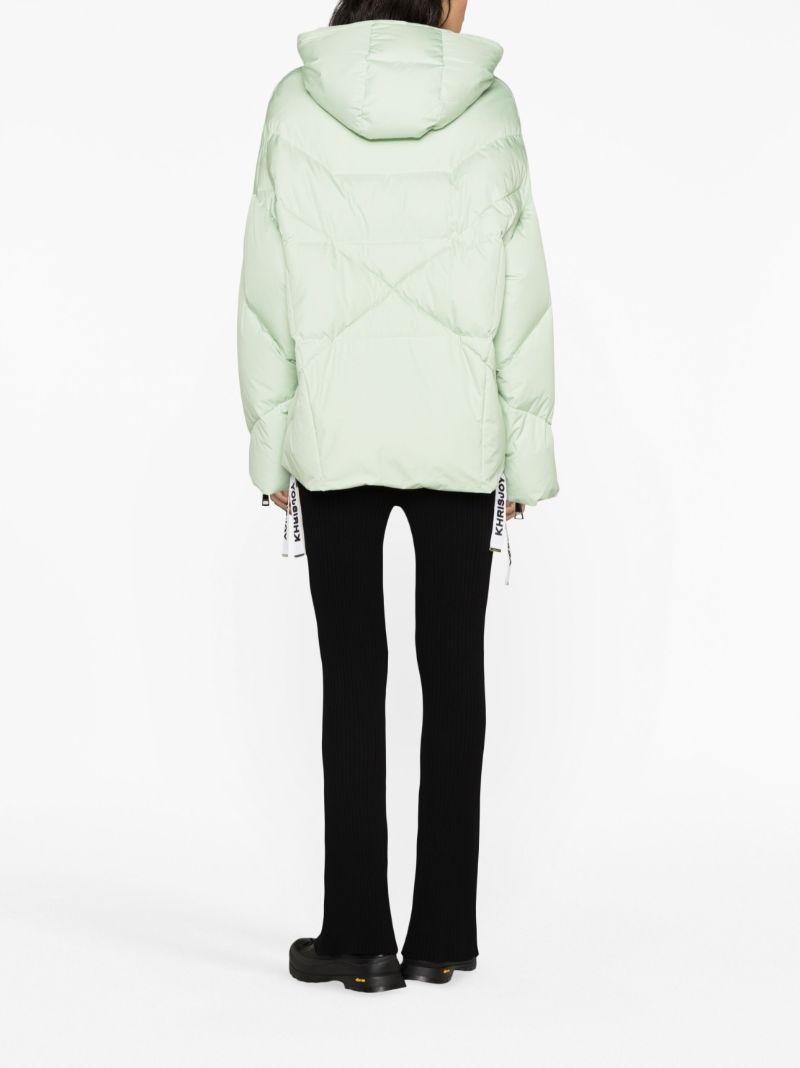 Green Iconic Hooded Quilted Jacket