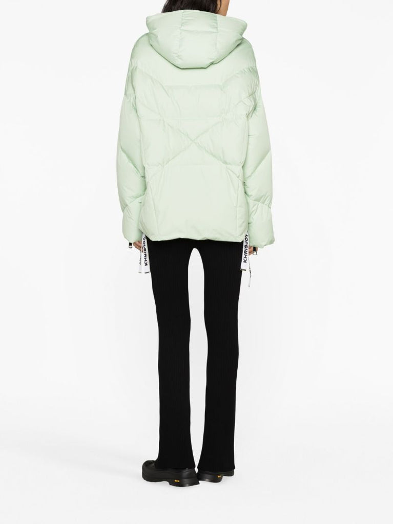 Green Iconic Hooded Quilted Jacket