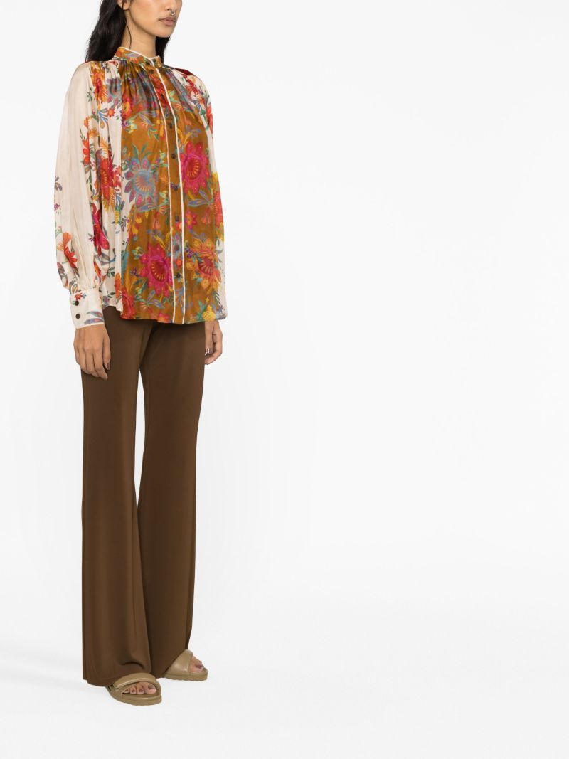Brown Ginger Silk Blouse