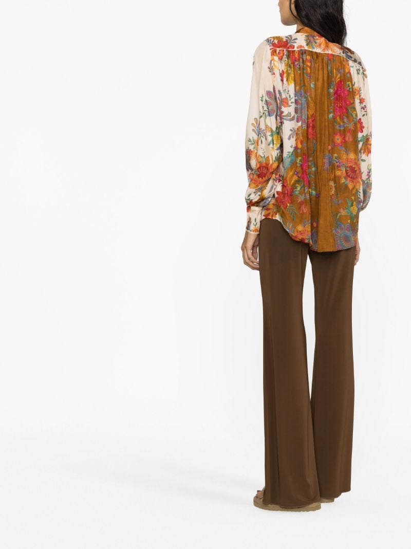 Brown Ginger Silk Blouse