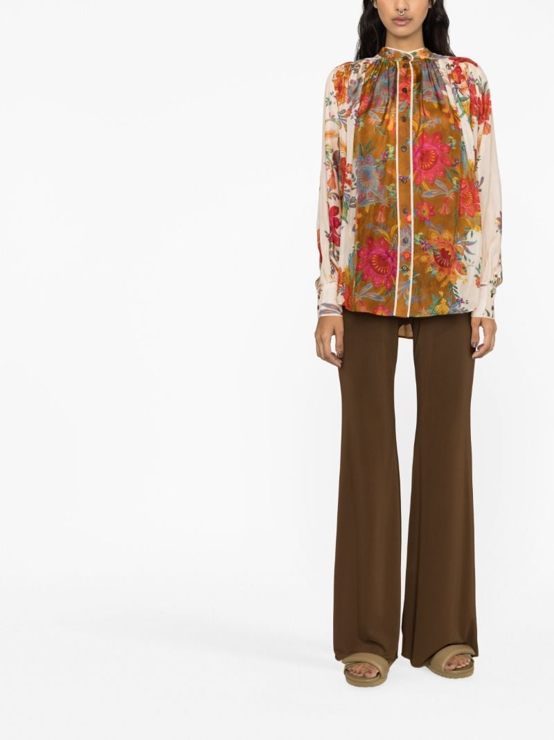Brown Ginger Silk Blouse