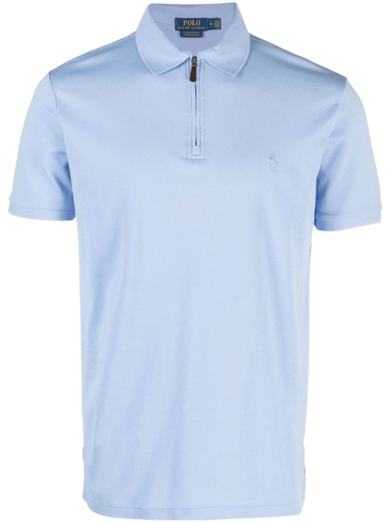 Blue Polo Pony Half-zip Polo Shirt
