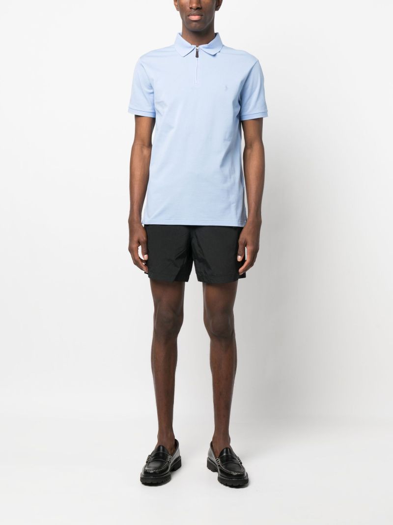 Blue Polo Pony Half-zip Polo Shirt