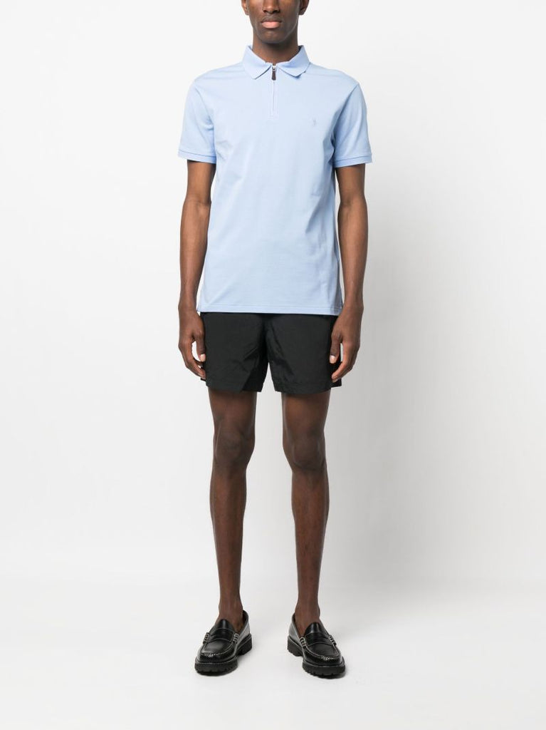 Blue Polo Pony Half-zip Polo Shirt