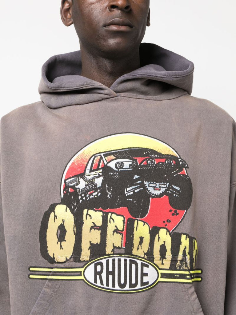 Grey Cotton Hoodie