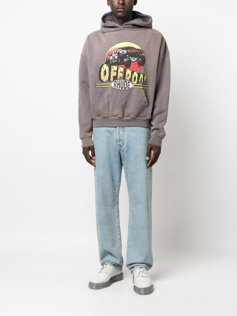 Grey Cotton Hoodie