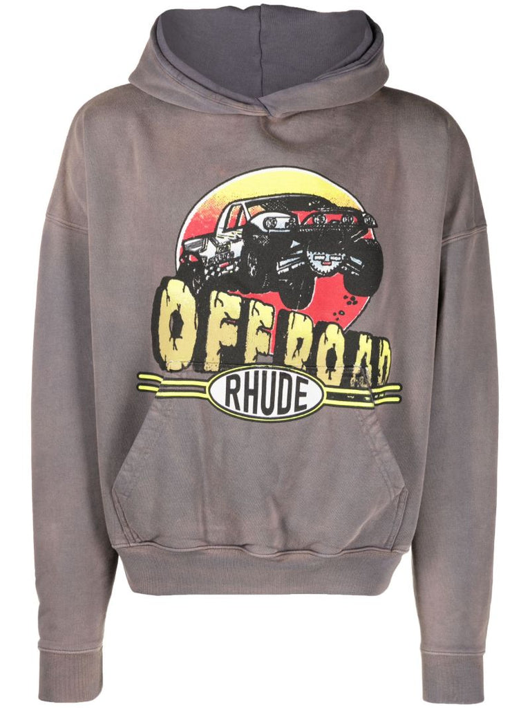 Grey Cotton Hoodie