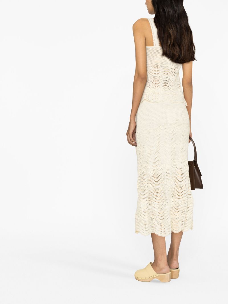 Neutral Devi Knitted Skirt