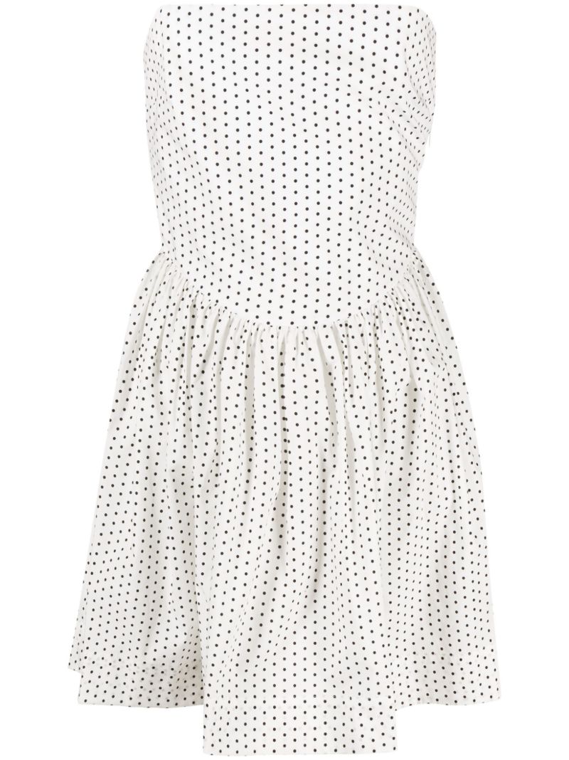 White Hannah Polka Dot Mini Dress
