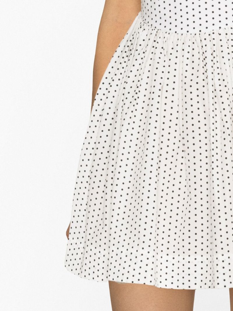 White Hannah Polka Dot Mini Dress