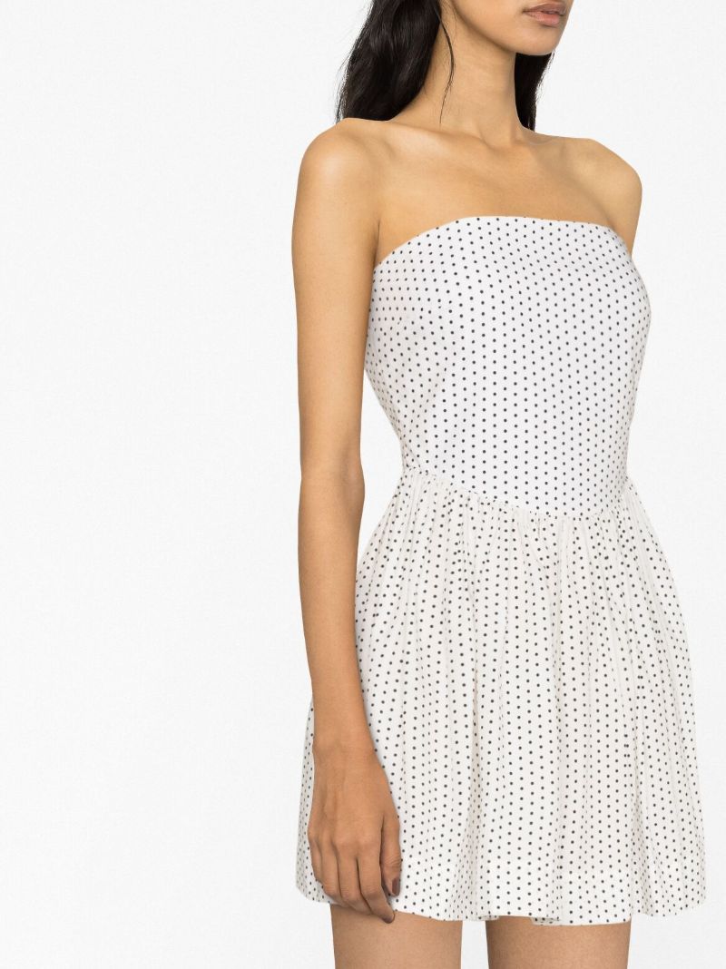 White Hannah Polka Dot Mini Dress