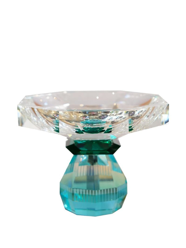 Blue and Green Madison Crystal Bowl